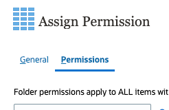Assign Permission dialog box