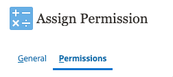 Assign Permission