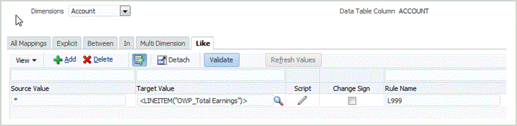 Image shows Data Load Mapping screen.