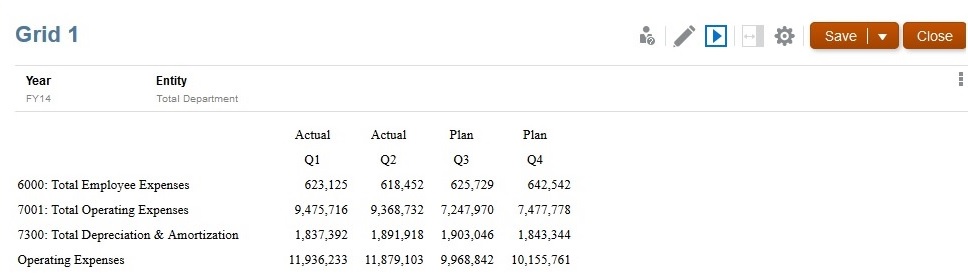 Preview of the grid without any formatting Preview of the grid without any formatting