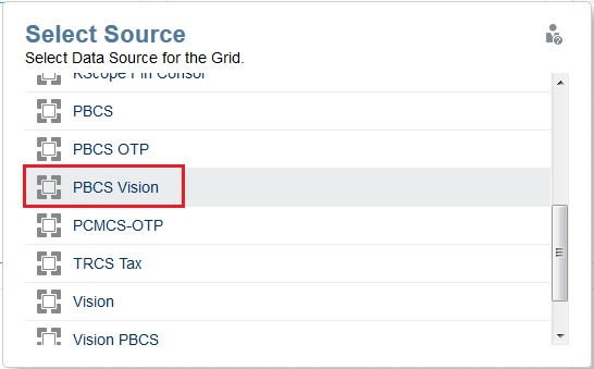 Access the Report Designer, Add a Grid, and Select a Data Source