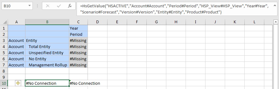 Shows a combination of an ad grid and function cells outside of the grid