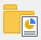 In the New Report Package dialog, this is the radio button icon for choosing to create a report package structure from a folder.