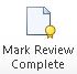 The Mark Review Complete button in the Performance Reporting ribbon