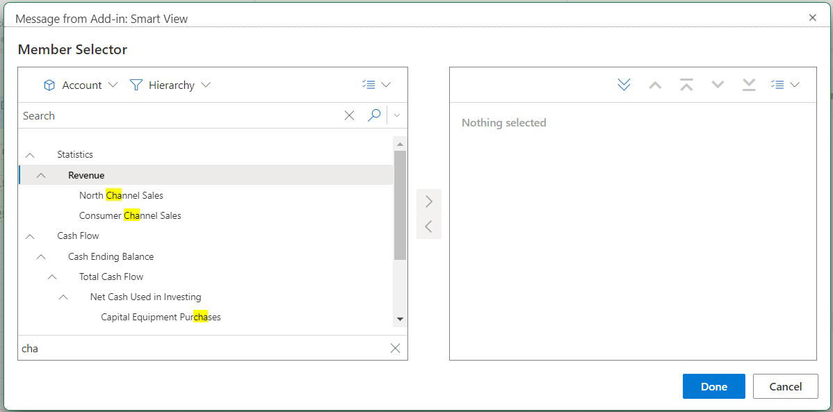 Filter box present below the Members List