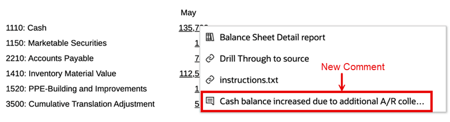 Text comments for Reports and Grid Cells