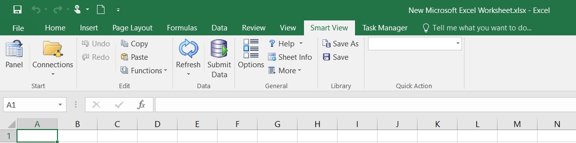Smart View ribbon Smart View ribbon