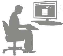 graphic of excel user