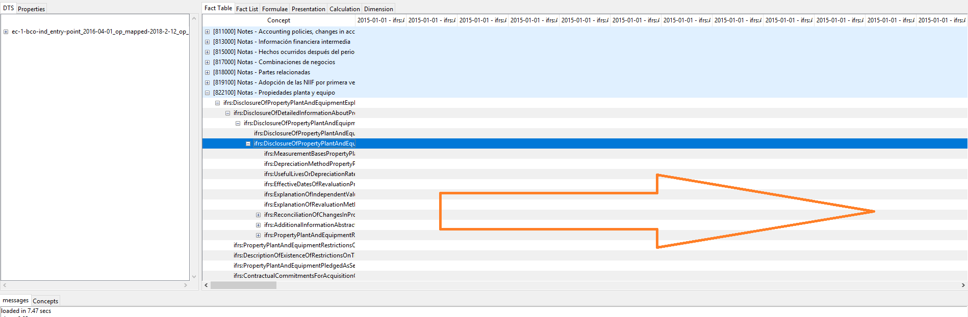 xbrl instance document in arelle