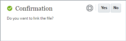 Pop-up Dialog to Link a file