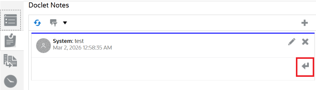 Reply Doclet Note icon