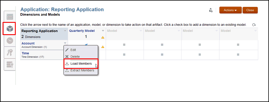 On the Load Members dialog box, Browse to the location of the load file, and select the Load Options for File Delimiter Character, Text Qualifier and Ordering upon load. You can also select Enable Detailed Member Auditing so you can see all details of the load when you create and Audit Log.