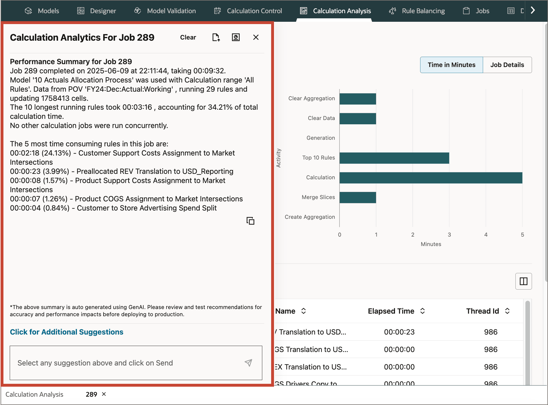 Generative AI drawer overlay
