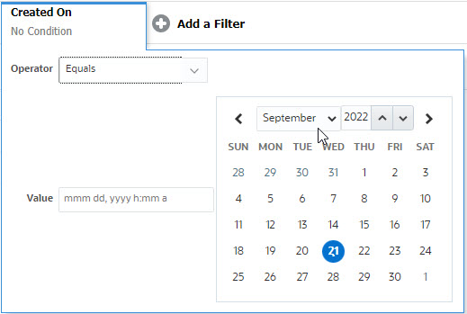 Filter Date Range