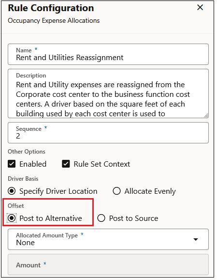 Offset wth Post to Alternative selected Offset wth Post to Alternative selected