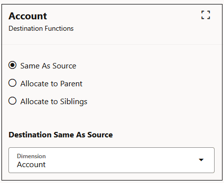Same as source same dimension