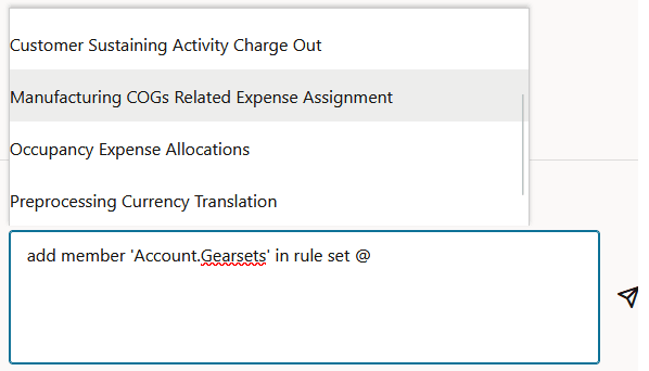 Smart Lookup user request to add member in a rule set wtih a pop-up of the available rule sets
