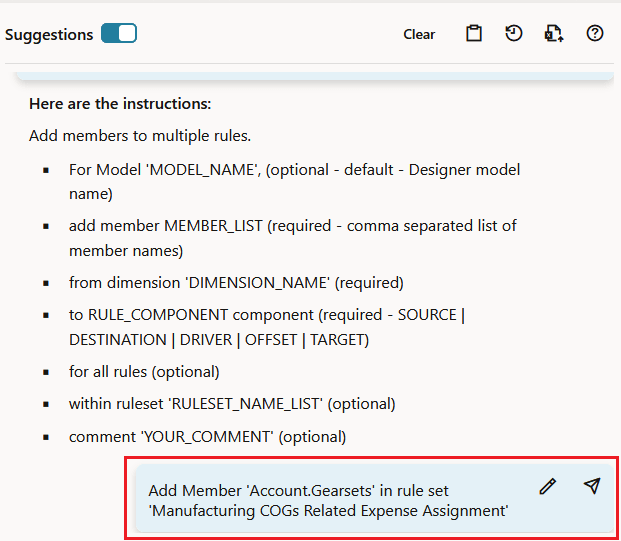 Smart Lookup user request to add a rule set wtih the final user request displayed
