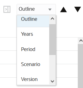 Sort by POV drop-down with Outline selected