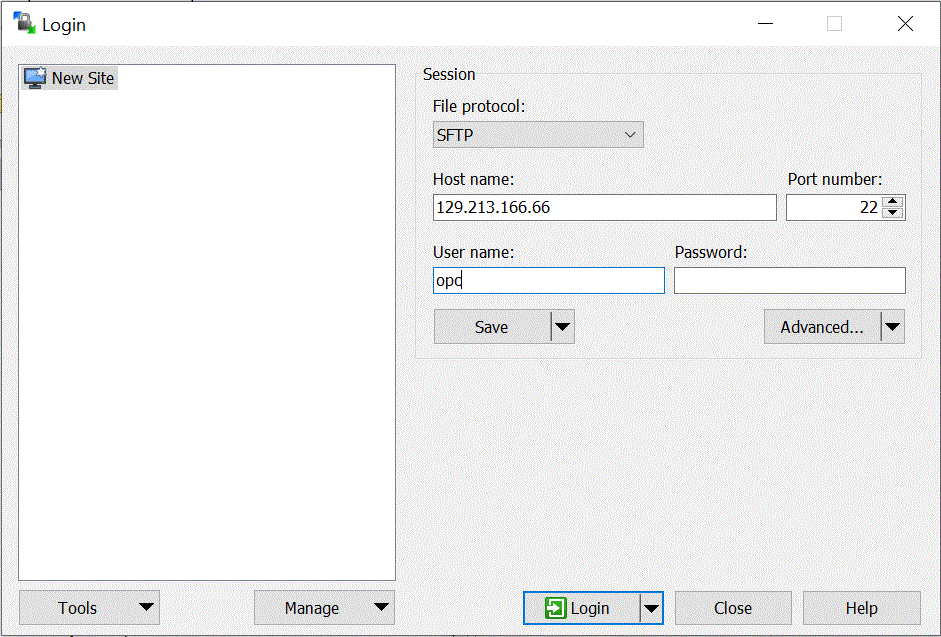 Image shows the Login page. Image shows the Login page.