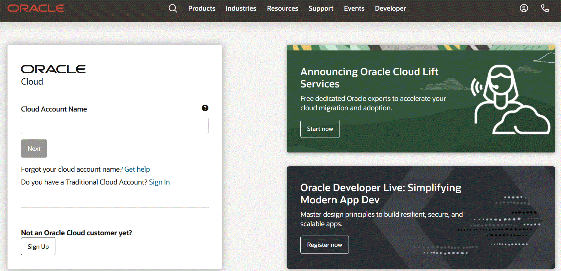 Image shows the Cloud Account Name