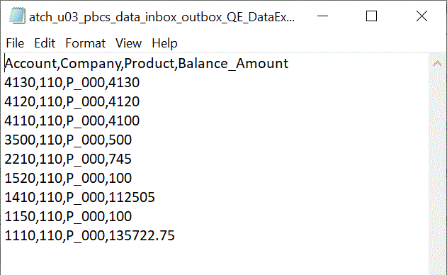 Image shows the data file created by the write-back. Image shows the data file created by the write-back.
