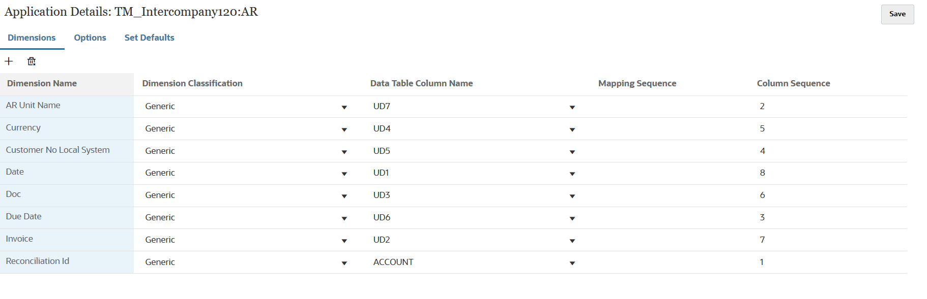 Image shows Application Details page.