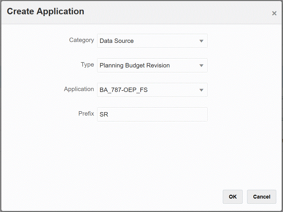Image shows the Create Application page. Image shows the Create Application page.