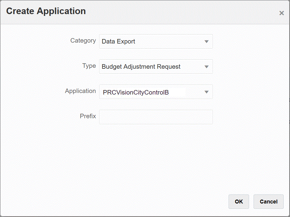 Image shows the Create Application page. Image shows the Create Application page.