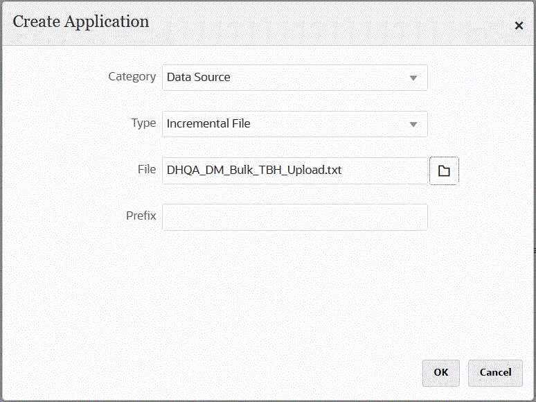 Image shows the Create Application page. Image shows the Create Application page.