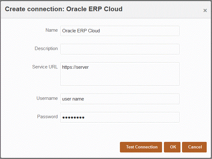 Image shows the Create Connection page.