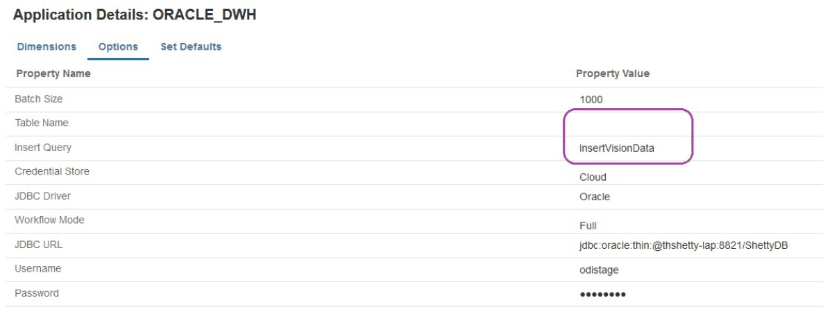Image shows the Application Details page. Image shows the Application Details page.