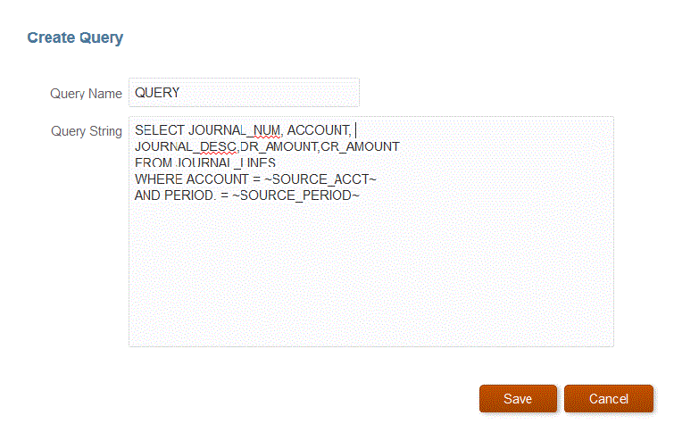 Image shows Query page.