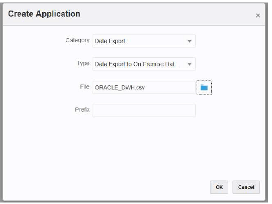 Image shows the Create Application page. Image shows the Create Application page.