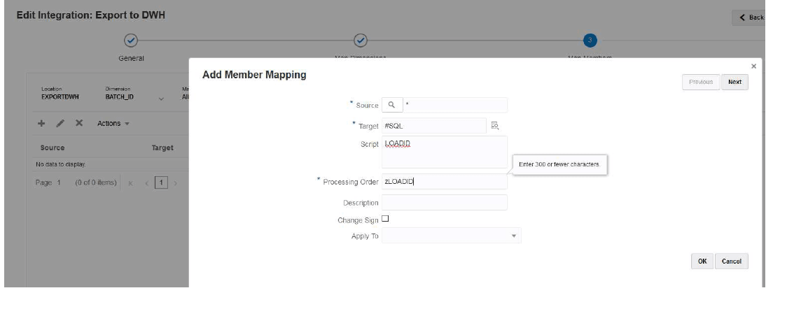 Image shows #SQL mapping for BATCH_ID using the LOADID column Image shows #SQL mapping for BATCH_ID using the LOADID column