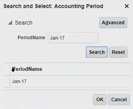 Image shows the Search and Select page.