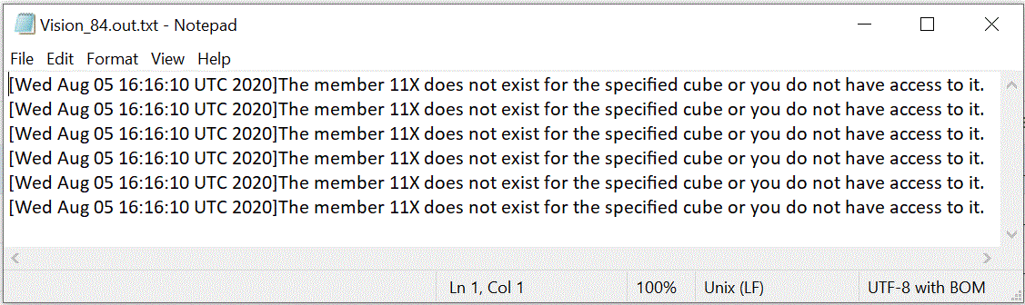 Image shows an error message generated when the member number is identified as invalid.