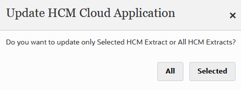 Image show Update HCM Cloud Application page. Image show Update HCM Cloud Application page.