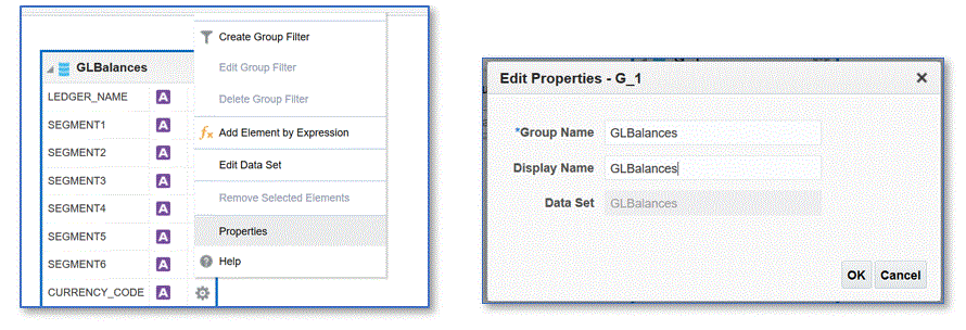Image shows how to edit properties.