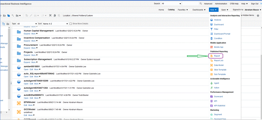 Image shows the Transaction Business Intelligence page. Image shows the Transaction Business Intelligence page.