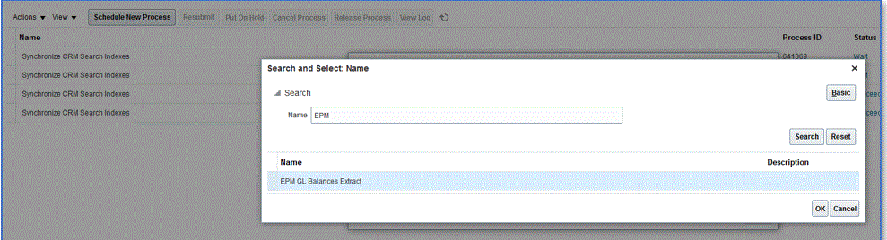 Image shows Search and Select Name page Image shows Search and Select Name page