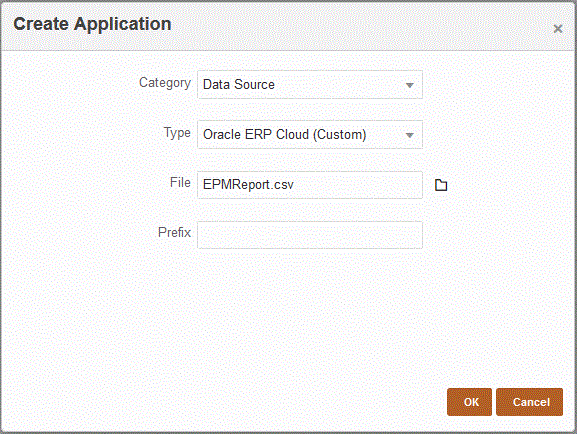Image shows the Create Application page.