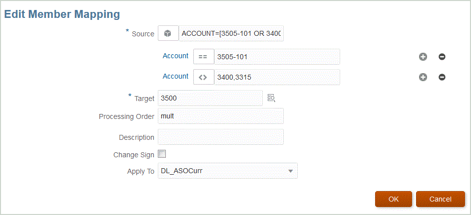 Image shows the Member Mappings screen.