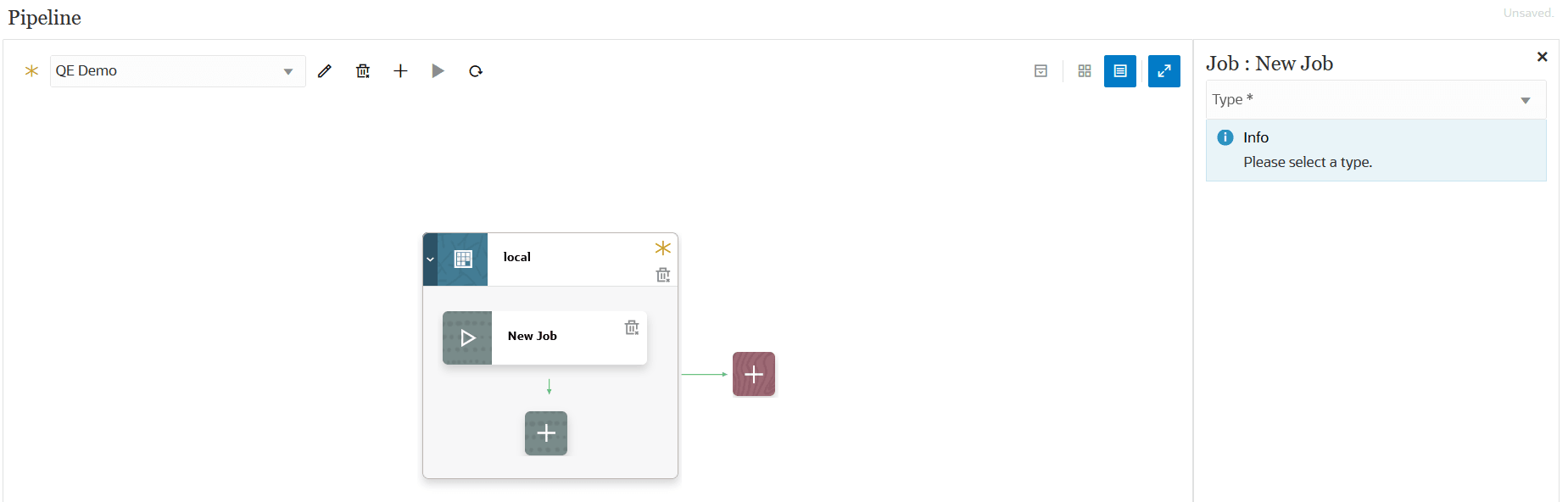 Image shows New Job card. Image shows New Job card.
