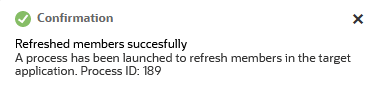 Image shows the confirmation for the refreshed members. Image shows the confirmation for the refreshed members.