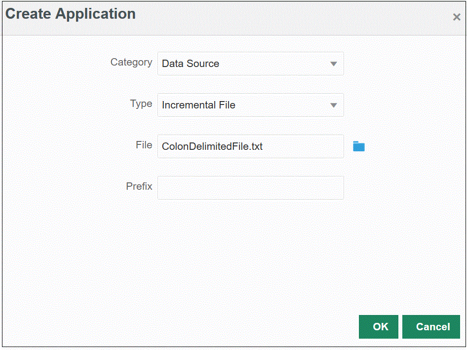 Image shows the Create Applications page.
