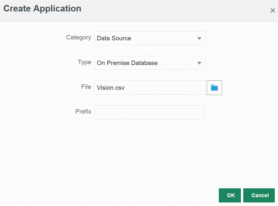 Image shows the Create Applications page. Image shows the Create Applications page.