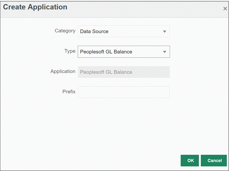 Image shows the Create Applications page. Image shows the Create Applications page.