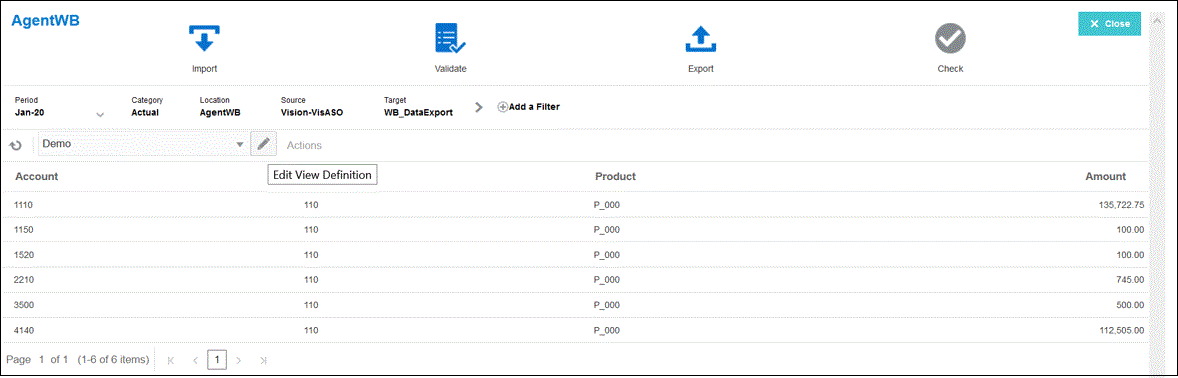 Image shows the Workbench page.