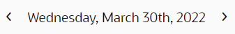 This screenshot shows the date field, which can be clicked to see the calendar and select a date of your choice.